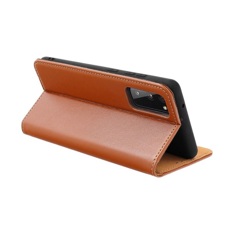 Leather case SMART PRO for SAMSUNG A13 4G brown | mobilo.lv