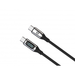 Universal USB-C to USB-C 1m 100w Melns