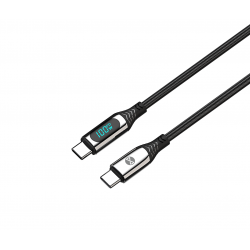 Universal USB-C to USB-C 1m 100w Melns