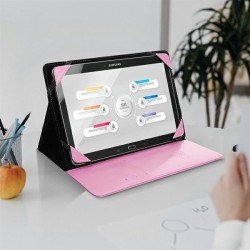 Universal universal case for tablets 11" pink Roza