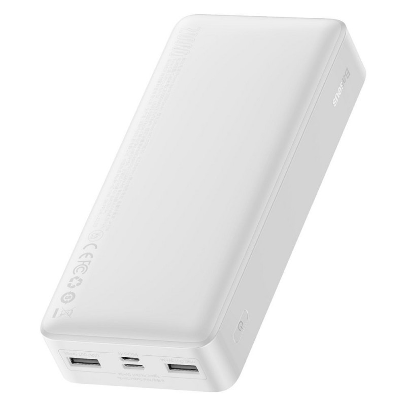 Power Bank Baseus 20000mAh 15W Balts|mobilo.lv