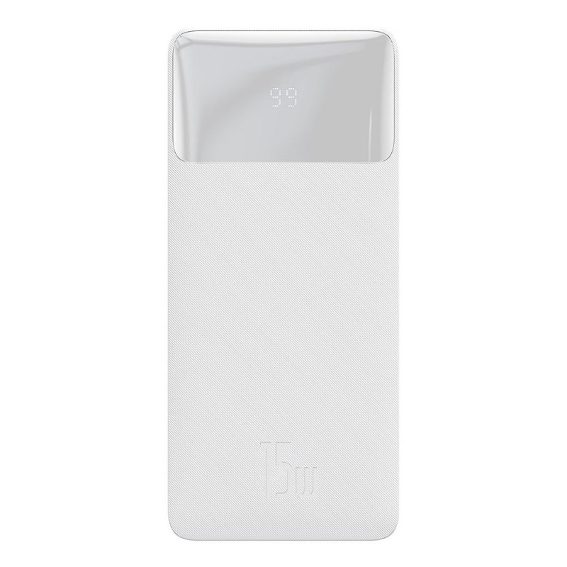 Power Bank Baseus 20000mAh 15W Balts | mobilo.lv