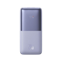 Universal Power Bank BASEUS Bipow - 10 000mAh LCD Quick Charge PD 20W Violeta|mobilo.lv