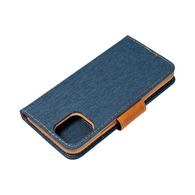 CANVAS Book case for XIAOMI Redmi 12 4G / 12 5G navy blue|mobilo.lv