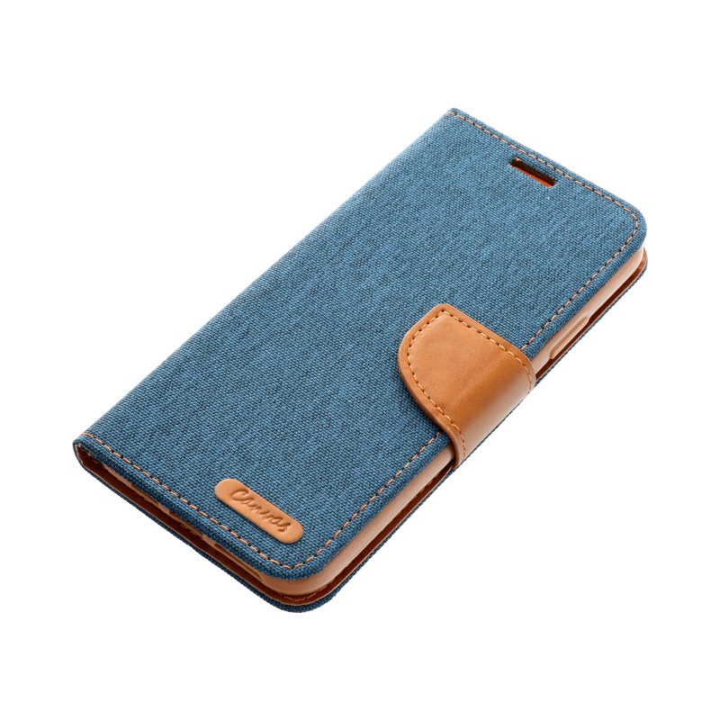 CANVAS Book case for XIAOMI Redmi 12 4G / 12 5G navy blue|mobilo.lv