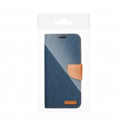 CANVAS Book case for XIAOMI Redmi 12 4G / 12 5G navy blue|mobilo.lv