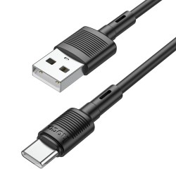 Universal cable USB to Type C 3A Victory X83 1m Melns