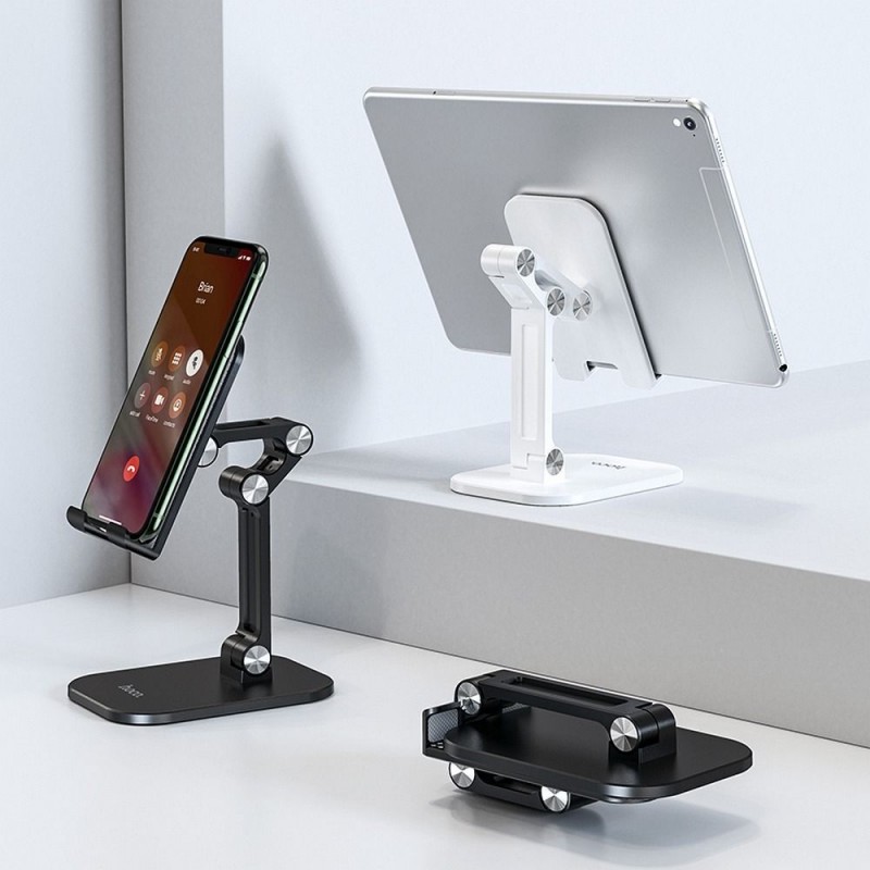 Universal desktop stand double folding Excelente PH34 ( 4,7" - 13" ) Melns | mobilo.lv