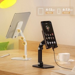 Universal desktop stand double folding Excelente PH34 ( 4,7" - 13" ) Melns | mobilo.lv