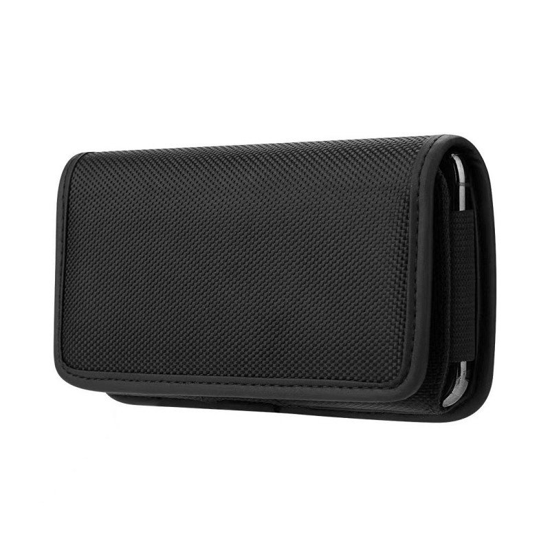 Universal Belt Holster OXFORD - Model 4 - for IPHONE 13 PRO MAX / SAMSUNG S21 Ultra / XIAOMI 12 Ultra Melns|mobilo.lv