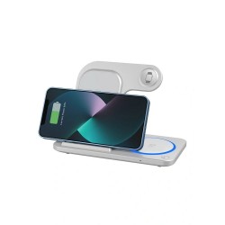 Universal Foldable Wireless Charger Wi-W009 15W Balts | mobilo.lv