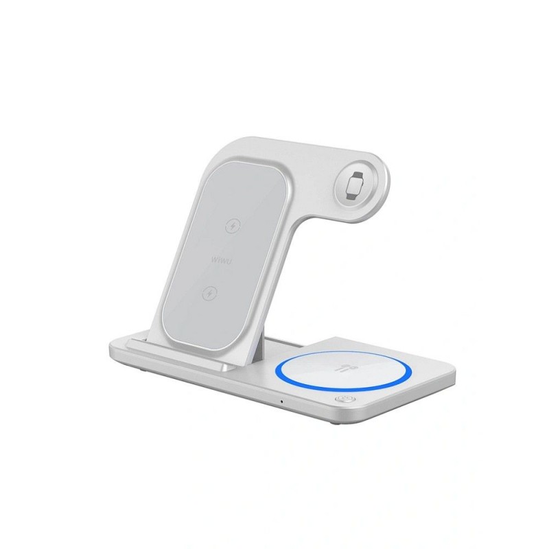 Universal Foldable Wireless Charger Wi-W009 15W Balts | mobilo.lv