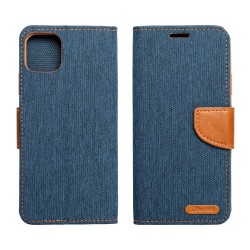 CANVAS Book case for SAMSUNG A05s navy blue|mobilo.lv