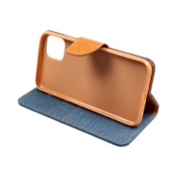 CANVAS Book case for SAMSUNG A05s navy blue|mobilo.lv