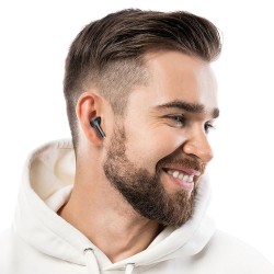 Universal bluetooth earphones Norman TWS EW60 Plus ANC Melns | mobilo.lv