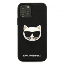 Karl Lagerfeld KLHCP12MCH3DBK iPhone 12 /12 Pro 6,1" czarny/black hardcase 3D Rubber Choupette|mobilo.lv