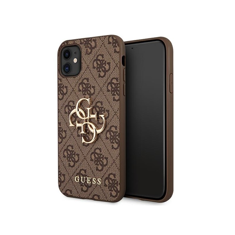 Guess GUHCN614GMGBR iPhone 11 6,1 / Xr brązowy/brown hardcase 4G Big Metal Logo|mobilo.lv