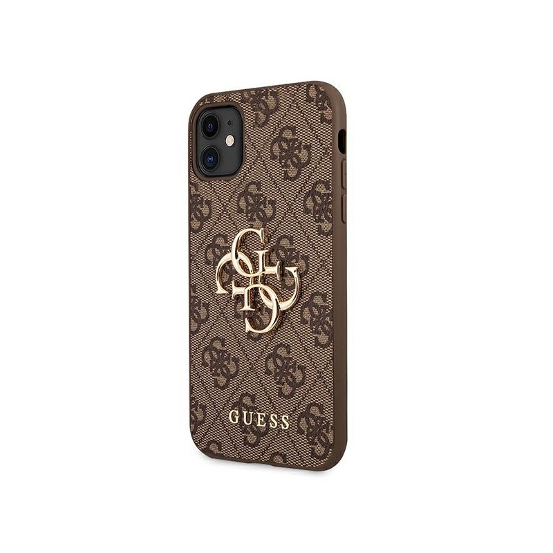 Guess GUHCN614GMGBR iPhone 11 6,1 / Xr brązowy/brown hardcase 4G Big Metal Logo|mobilo.lv