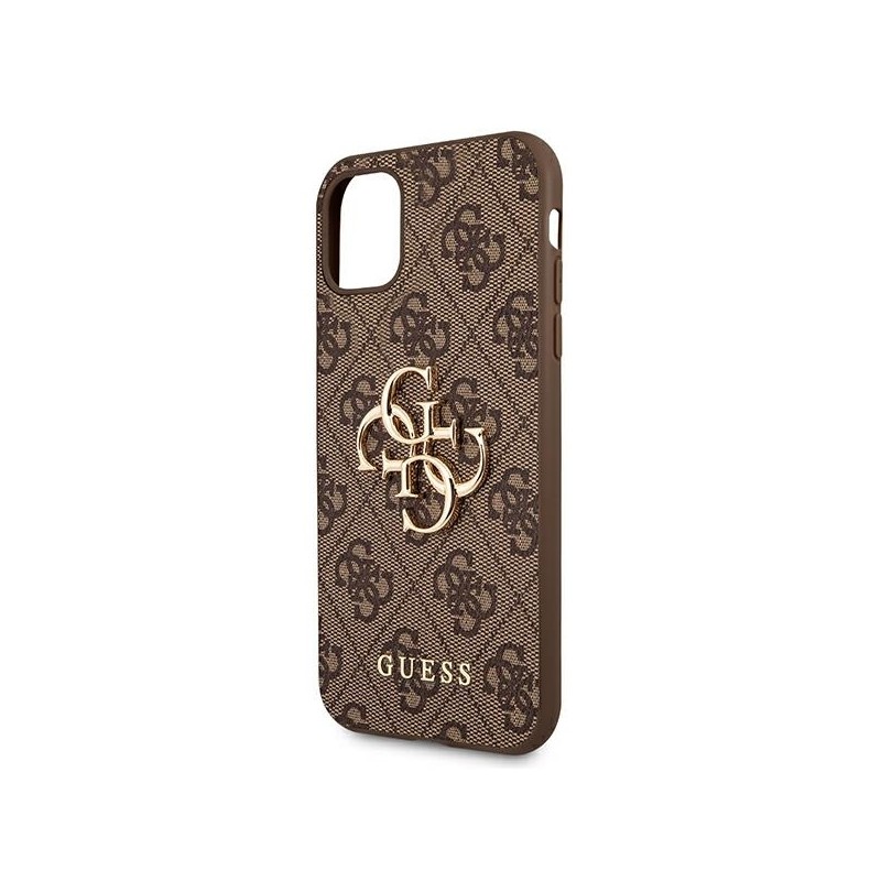 Guess GUHCN614GMGBR iPhone 11 6,1 / Xr brązowy/brown hardcase 4G Big Metal Logo|mobilo.lv