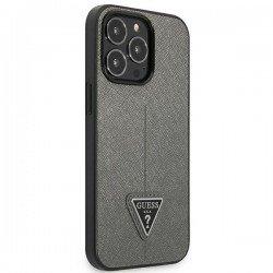 Guess GUHCP13LPSATLG iPhone 13 Pro / 13 6,1" srebrny/silver hardcase SaffianoTriangle Logo