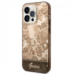 Guess GUHCP14LHGPLHC iPhone 14 Pro 6.1" ocher hardcase Porcelain Collection | mobilo.lv