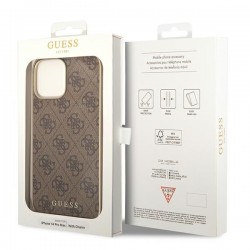 Guess GUHCP14XGF4GBR iPhone 14 Pro Max 6,7" brązowy/brown hardcase 4G Charms Collection|mobilo.lv