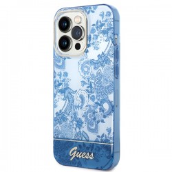 Guess GUHCP14XHGPLHB iPhone 14 Pro Max 6,7" niebieski/blue hardcase Porcelain Collection|mobilo.lv