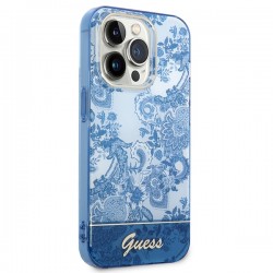 Guess GUHCP14XHGPLHB iPhone 14 Pro Max 6,7" niebieski/blue hardcase Porcelain Collection|mobilo.lv