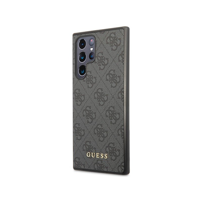 Guess GUHCS24LG4GFGR S24 Ultra S928 czarny/black hardcase 4G Metal Gold Logo