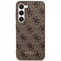 Guess GUHCS24MG4GFBR S24+ S926 brązowy/brown hard case 4G Metal Gold Logo