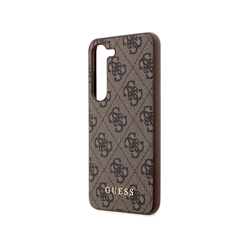 Guess GUHCS24MG4GFBR S24+ S926 brązowy/brown hard case 4G Metal Gold Logo