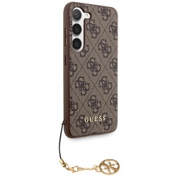 Guess GUHCS24SGF4GBR S24 S921 brązowy/brown hardcase 4G Charms Collection|mobilo.lv