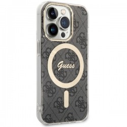 Guess GUHMP14LH4STK iPhone 14 Pro 6.1" czarny/black hardcase 4G MagSafe|mobilo.lv