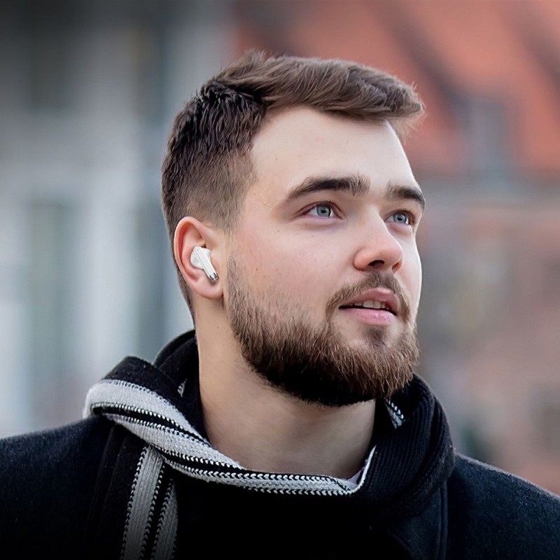 Universal bluetooth earphones Thought true wireless EQ2 Balts | mobilo.lv