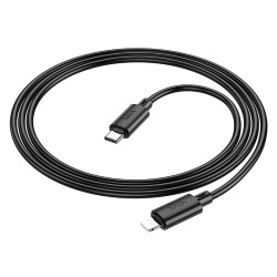 Universal cable Type C to iPhone Lightning 8-pin Power Delivery 20W Melns | mobilo.lv