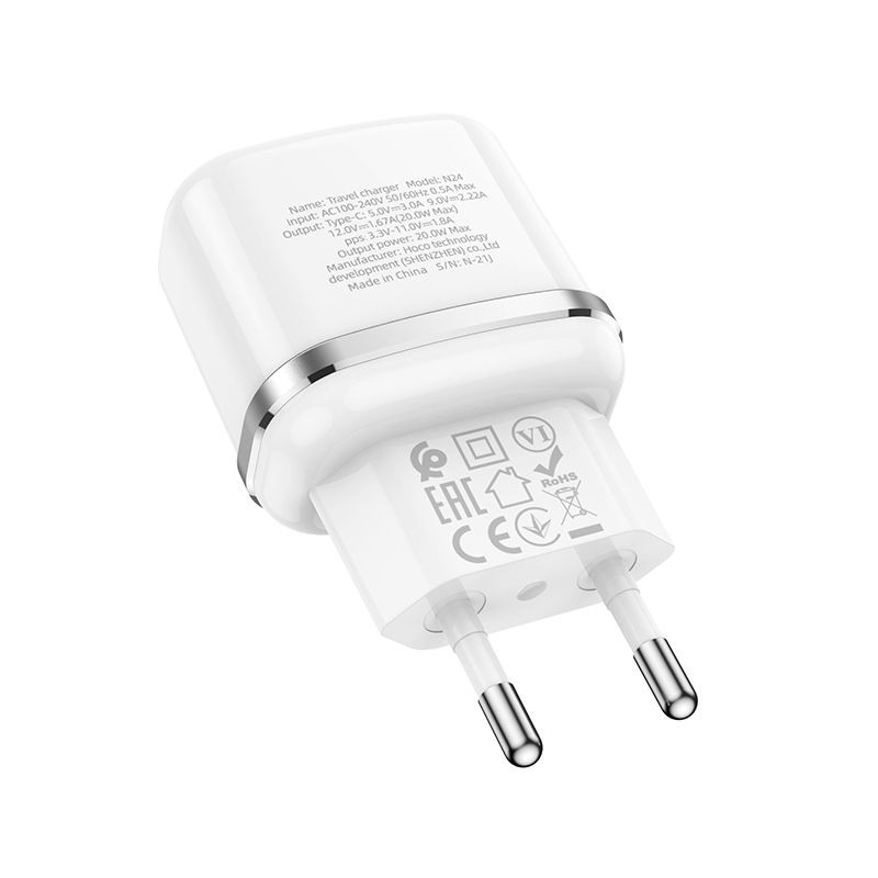 Universal charger Type C PD 20W Fast Charge Victorious N24 Balts | mobilo.lv