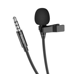 Universal microphone for mobile audio plug for Jack 3,5mm L14 Melns