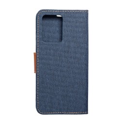 CANVAS Book case for XIAOMI Redmi NOTE 12 PRO Plus 5G navy blue|mobilo.lv