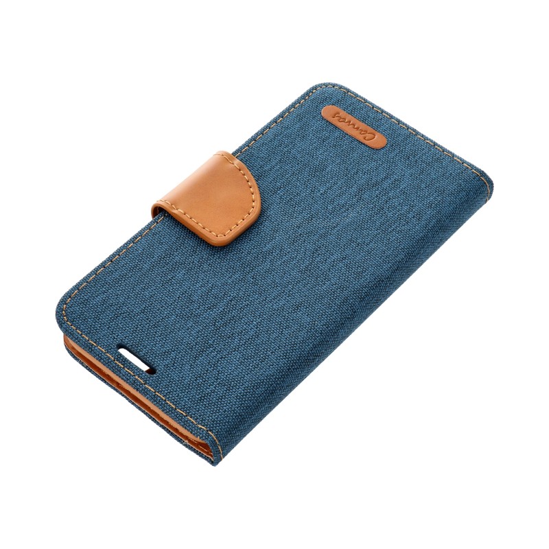 CANVAS Book case for XIAOMI Redmi NOTE 12 PRO Plus 5G navy blue|mobilo.lv