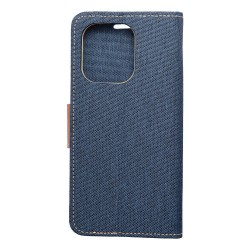 CANVAS Book case for XIAOMI Redmi NOTE 13 4G navy blue|mobilo.lv