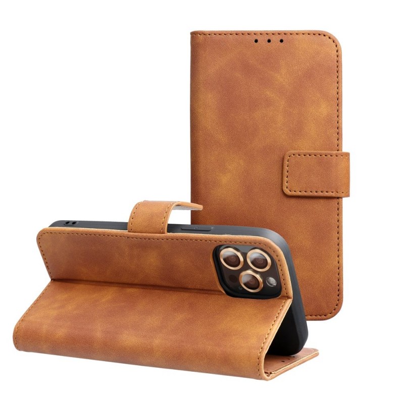 TENDER Book Case for XIAOMI Redmi NOTE 12 5G brown | mobilo.lv