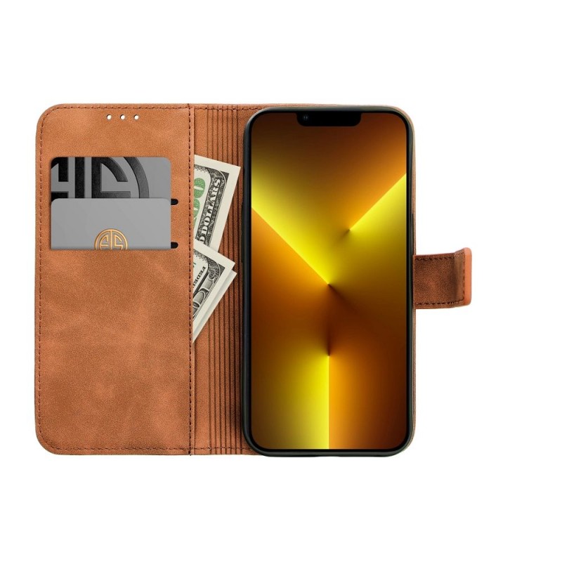 TENDER Book Case for XIAOMI Redmi NOTE 12 5G brown | mobilo.lv