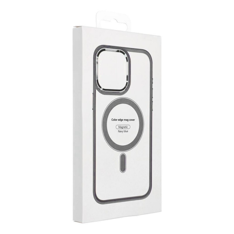 Color Edge Mag Cover case compatible with MagSafe for IPHONE 15 titatnium grey | mobilo.lv