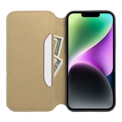 Dual Pocket book for IPHONE 15 gold|mobilo.lv