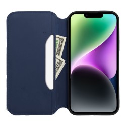 Dual Pocket book for IPHONE 15 navy|mobilo.lv