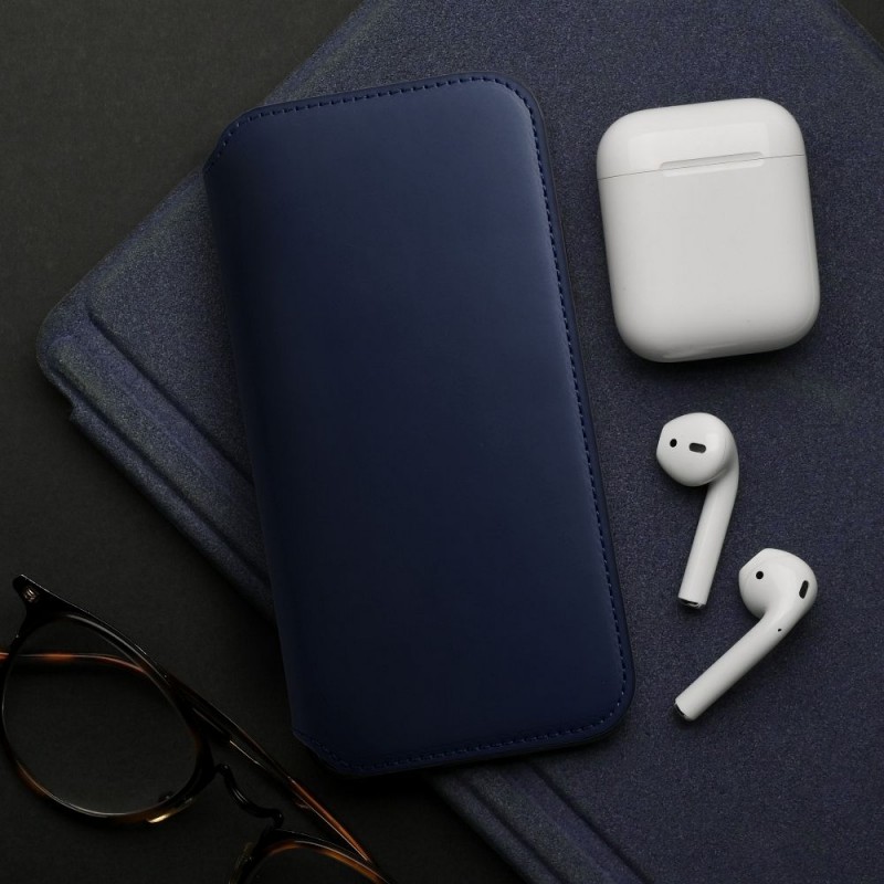 Dual Pocket book for IPHONE 15 navy|mobilo.lv