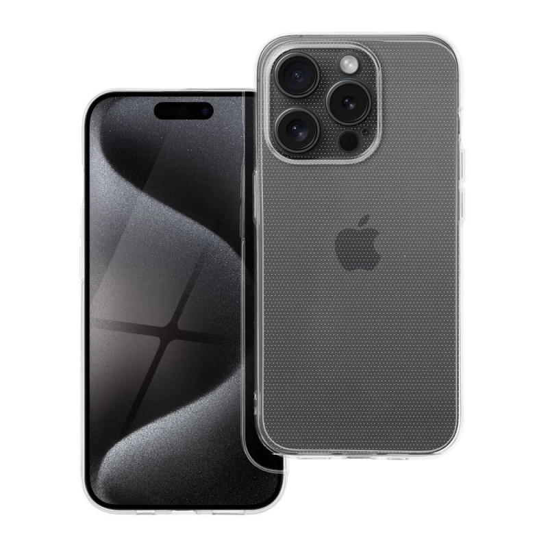 Viedtālruņa aizmugurējais vāciņš Apple iPhone 15 Pro Transparent