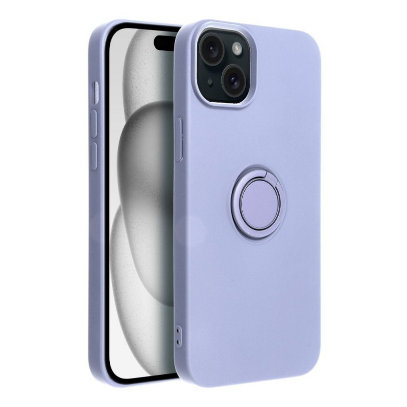 SILICONE RING Case for IPHONE 15 PLUS violet|mobilo.lv