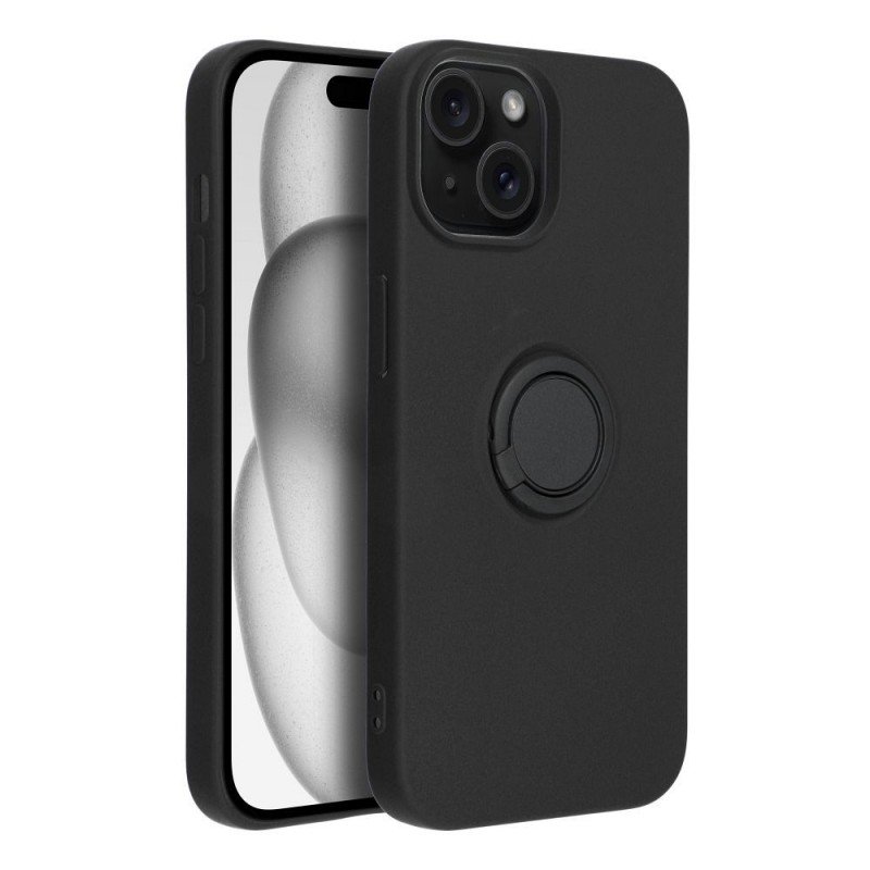 SILICONE RING Case for IPHONE 15 black