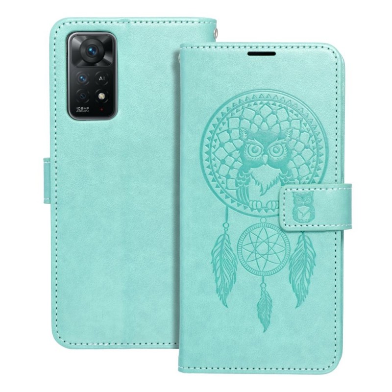 MEZZO Book case for XIAOMI Redmi NOTE 11 PRO / 11 PRO 5G dreamcatcher green | mobilo.lv